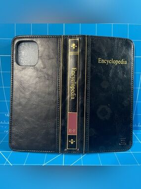 iPhone 12 Pro Max Encyclopedia Book-Style Folio Phone Case